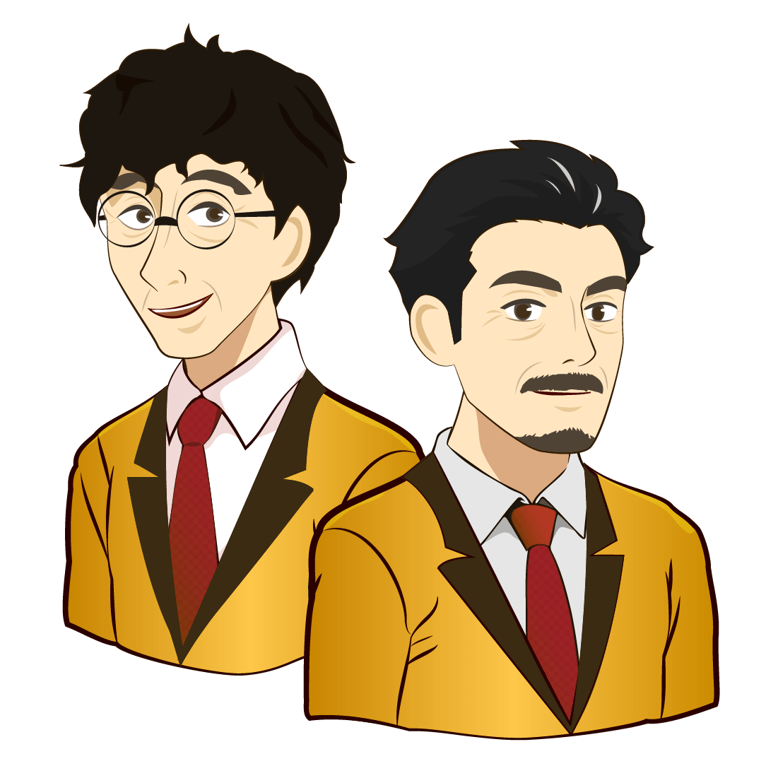 大谷兄弟イラスト